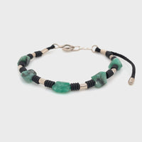EMERALDS & WHITE GOLD BRACELET
