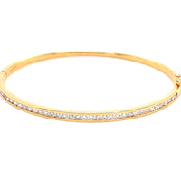 18K YELLOW GOLD & WHITE TW/VS DIAMONDS