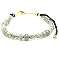 GREY DIAMONDS AND 18K YELLOW GOLD