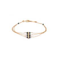 GREEN DIAMONDS & 18K YELLOW GOLD CHAIN