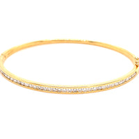 18K YELLOW GOLD & WHITE TW/VS DIAMONDS