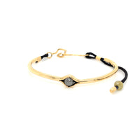 BANGLE YELLOW GOLD W. DIAMONDS BRACELET