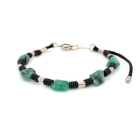 EMERALDS & WHITE GOLD BRACELET