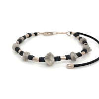 RAW DIAMONDS & WHITE GOLD BRACELET