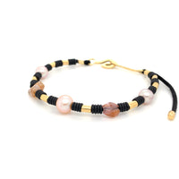 FRESHWATER PEARLS, SAPPHIRES & YELLOW GOLD BRACELET