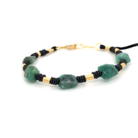 EMERALDS & YELLOW GOLD BRACELET