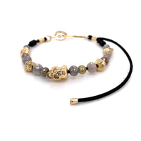 ONE EYED SKULL & DIAMOND BEADS