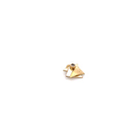 CHAMPAGNE DIAMOND & YELLOW GOLD EARRING