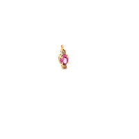 FACETED SPINEL, DIAMONDS & YELLOW GOLD PENDANT